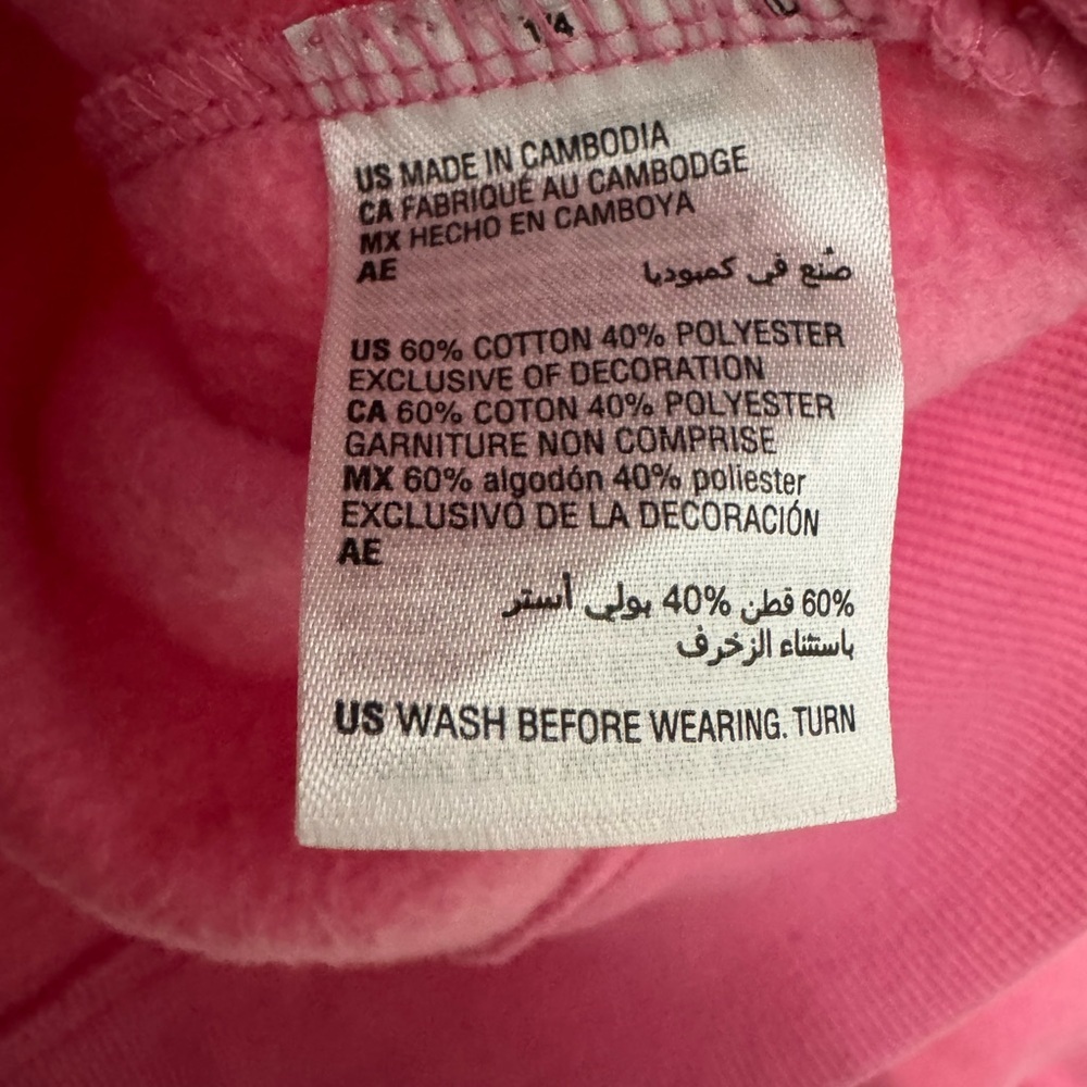 Epic Threads Girls Pink Fleece Hoodie with Sequin - Picture 4 of 4